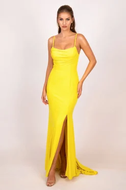Angela Gown - Shimmer Yellow