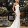 Angelisa Strapless Satin Gown - Ivory