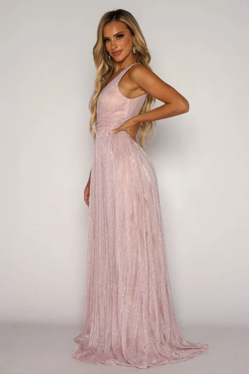 ANIYA Gown in Shimmer Pink (XS,S - Clearance Sale)