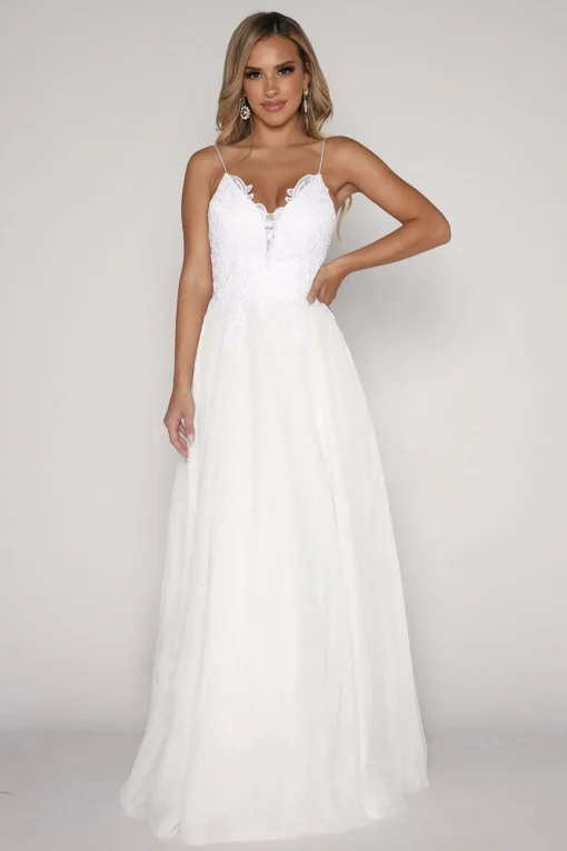 ANNIKA A-line Wedding Gown - White