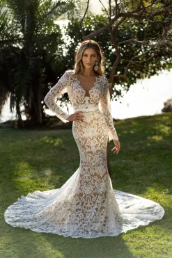 Athena Long Sleeve Gown