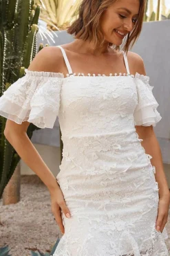 BEATRICE Mini Lace Dress - White