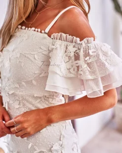 BEATRICE Mini Lace Dress - White