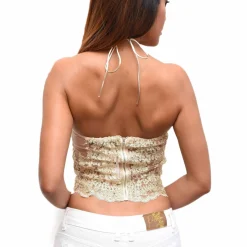 Belle Lace Top - Gold