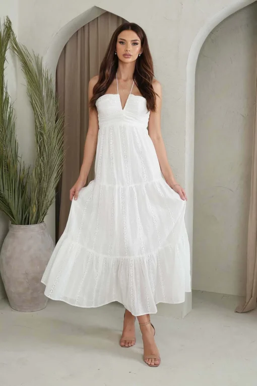 Bronte Maxi Dress - White