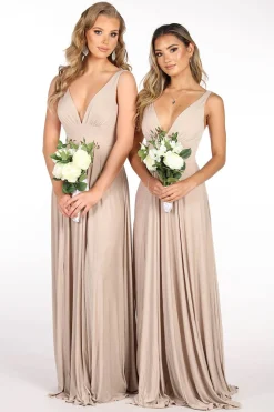 CATALINA A-Line Maxi Dress - Nude