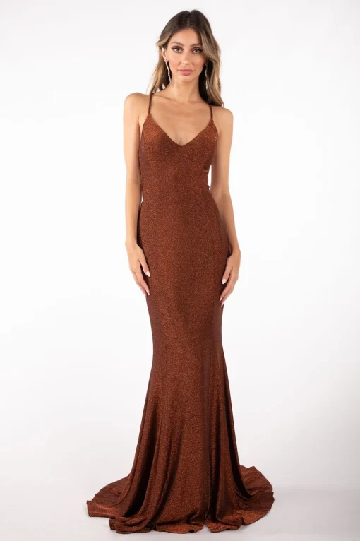 Catherine Gown - Shimmer Copper