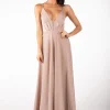 Charmaine Dress - Shimmer Nude (XS - Clearance Sale)