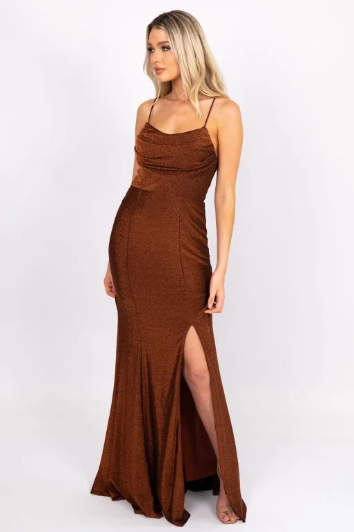Elora Gown - Shimmer Copper