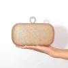 Esme Diamante Clutch Bag - Rose Gold