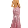 Estelle Gown - Pink Orchid (XL - Clearance Sale)