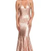 Estelle Gown - Rose Gold (L & XL - Clearance Sale)