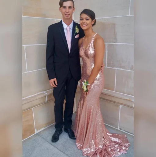 Estelle Gown - Rose Gold (L & XL - Clearance Sale)