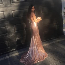 Estelle Gown - Rose Gold (L & XL - Clearance Sale)