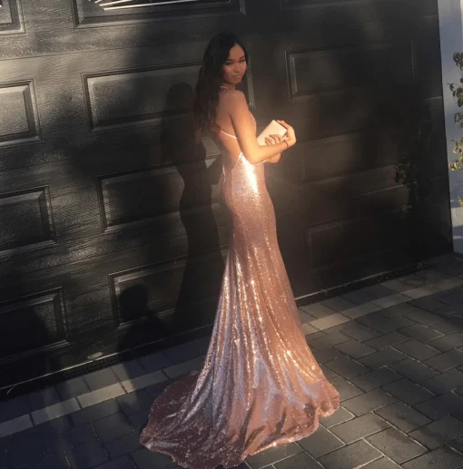 Estelle Gown - Rose Gold (L & XL - Clearance Sale)