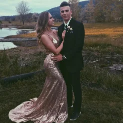 Estelle Gown - Rose Gold (L & XL - Clearance Sale)