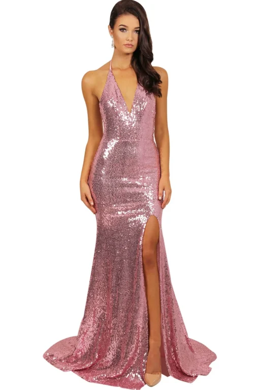 Estellina Gown - Pink Orchid (M & XL - Clearance Sale)