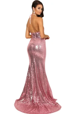 Estellina Gown - Pink Orchid (M & XL - Clearance Sale)