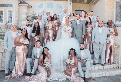 Estellina Gown - Rose Gold (XL - Clearance Sale)