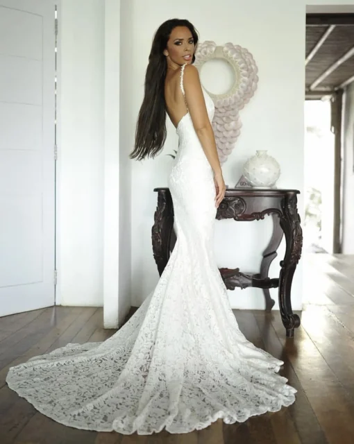 Fiona Lace Gown - Ivory