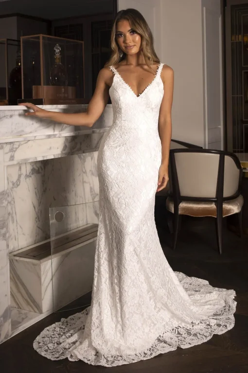 Fiona Lace Gown - Ivory