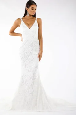 Fiona Lace Gown - Ivory