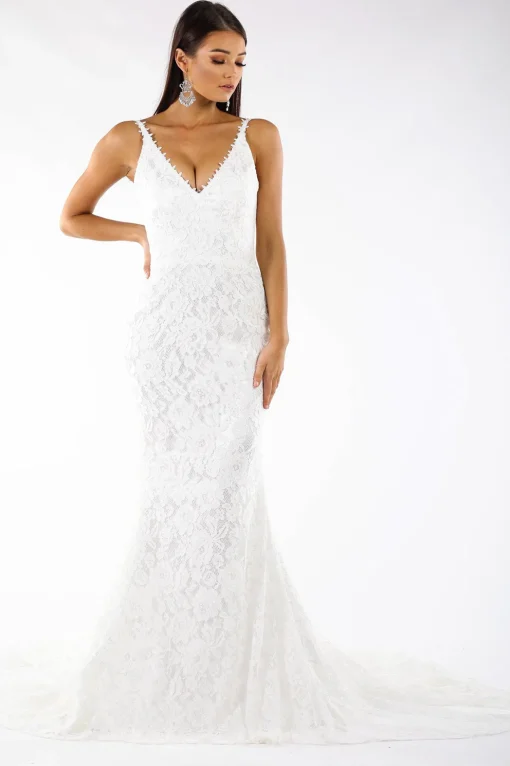 Fiona Lace Gown - Ivory