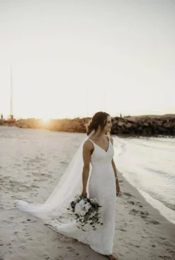 Fiona Lace Gown - Ivory
