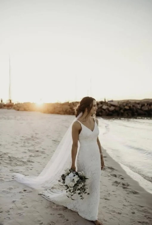 Fiona Lace Gown - Ivory