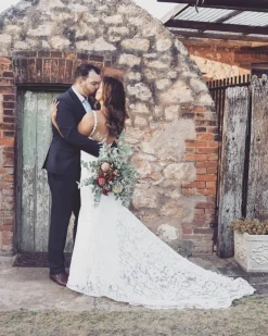Fiona Lace Gown - Ivory