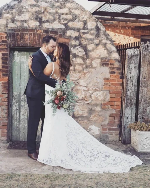 Fiona Lace Gown - Ivory