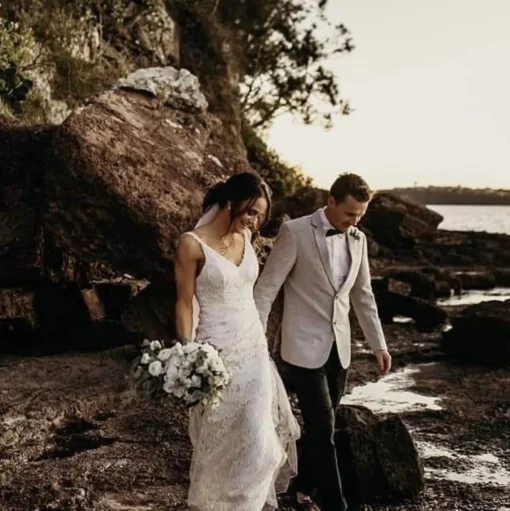 Fiona Lace Gown - Ivory