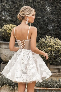 FRANCINE 3D Flower Mini Dress