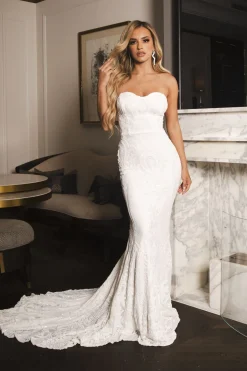 Gianna Gown - White/White