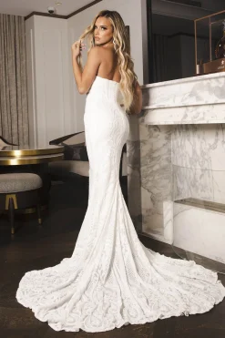 Gianna Gown - White/White
