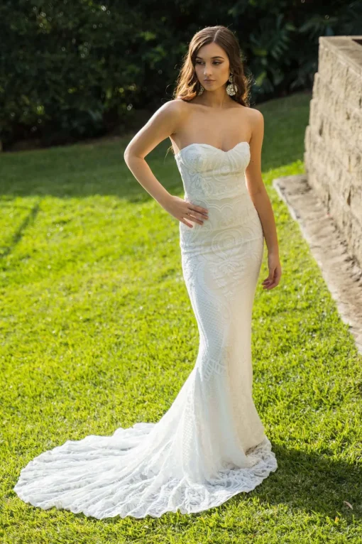 Gianna Gown - White/White