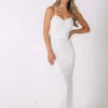 Gianna Gown with Shoulder Straps - White/White