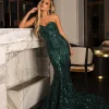 Gianna Gown Without Boned Bodice - Emerald