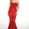 Gianna Gown Without Boned Bodice - Red