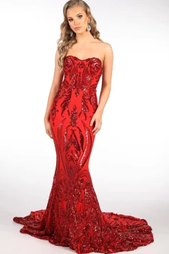 Gianna Gown Without Boned Bodice - Red