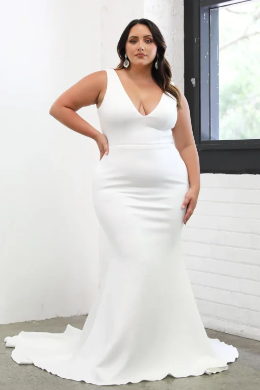 Kalani Crepe Gown - Ivory