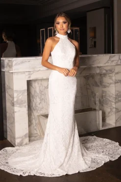 Liliana Lace Gown - Ivory