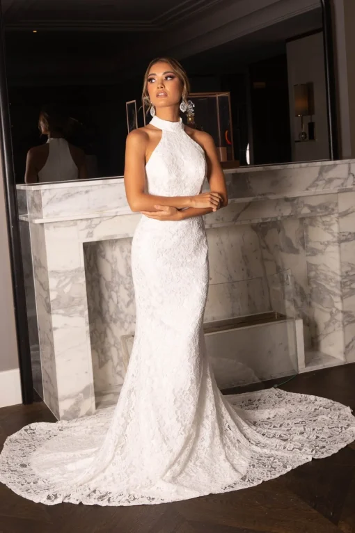 Liliana Lace Gown - Ivory