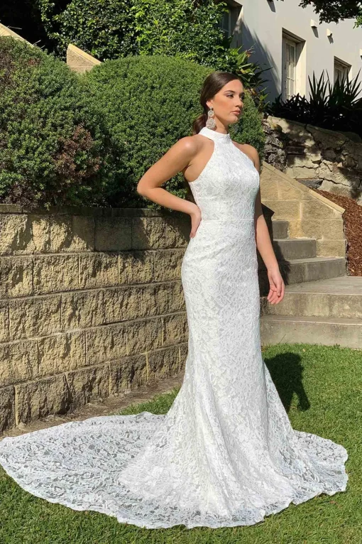 Liliana Lace Gown - Ivory