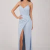 Lucia Maxi Dress - Shimmer Baby Blue