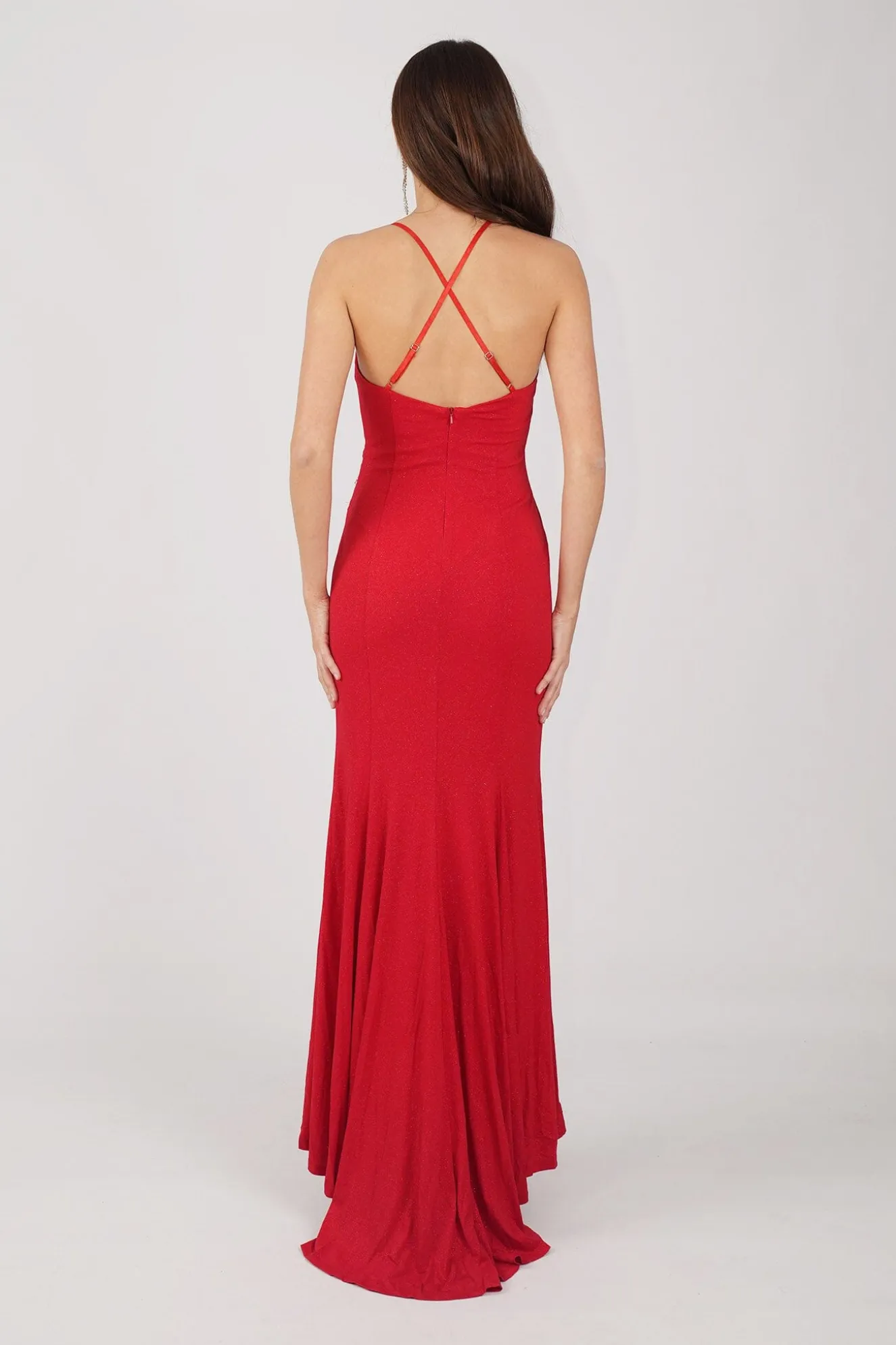 Lucia Maxi Dress - Shimmer Red