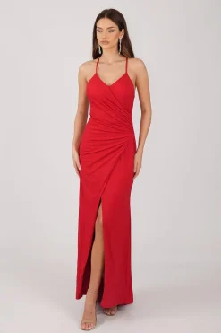 Lucia Maxi Dress - Shimmer Red