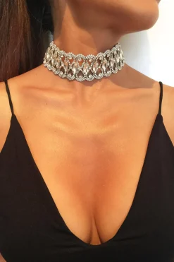 Marquise Choker Necklace (Gold / Silver)