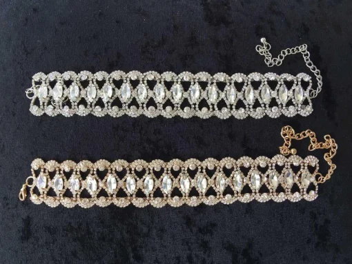 Marquise Choker Necklace (Gold / Silver)