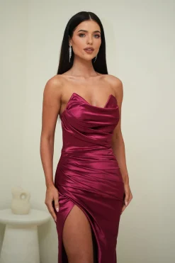 Martina Gown - Burgundy